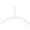 Ekena Millwork Archdale Architectural Grade PVC Gable Bracket, 84"W x 52 1/2"H x 2"D x 4"F, 15/12 Pitch GBP084X53X0204ARC00 - alternate 5